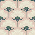 CiCiwind 17.3"×197" Pink Peel and Stick Wallpaper Floral Wall Paper Removable by CiCiwind
