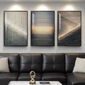 Large Framed Black and Gold Modern Luxury Abstract Wall Art by Cuspin