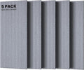 5 Pack Acoustic Panels, 47.2 x 23.6 x 0.35 Inch Sound Proof Panels by TO-TH