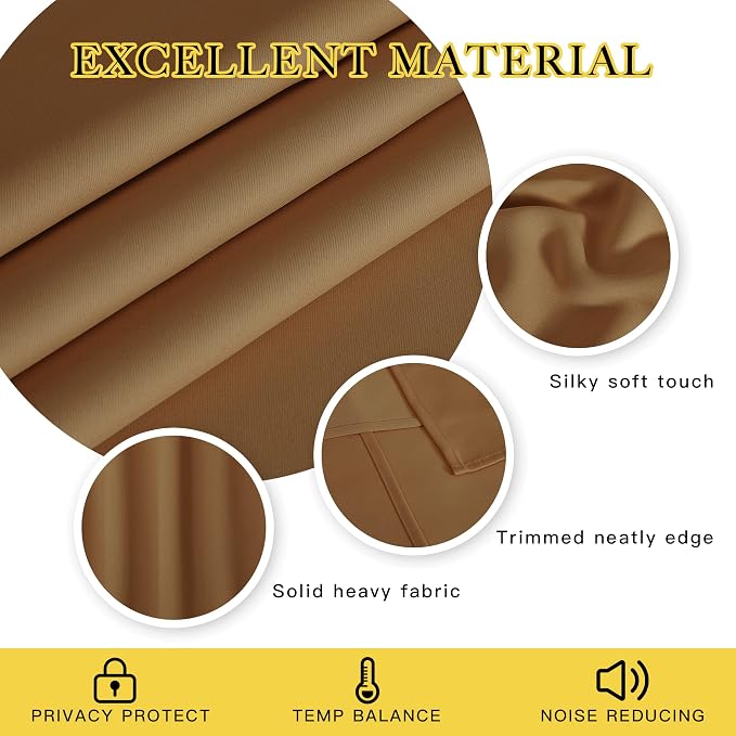 NICETOWN Blackout Curtains 120 inch Length - Image 2