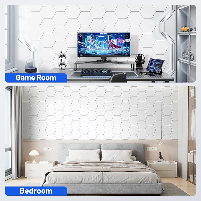 12 Pack Hexagon Acoustic Panels - Image 6