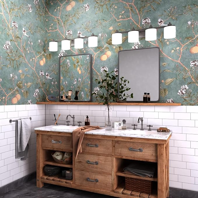 Laatse Green Floral Wallpaper Peel and Stick Bird Wallpaper 17.5" x 78.7" - Image 7