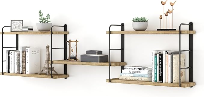 MXCSE Wall Shelves, Wall Mounted Bookshelves, DIY Floating Shelves by MXCSE