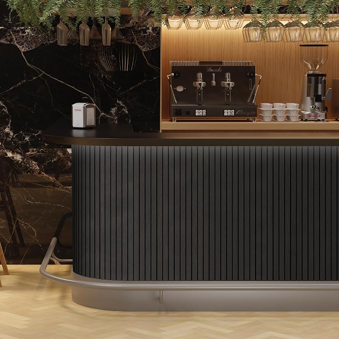 4-Piece Wood Slat Wall Panel for Interior Wall Decor Noise Cancelling 47.2" x - Image 7
