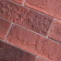 2 Vintage Red Faux Brick Wall Tiles, 3D Thin Brick Veneers by TORURAL