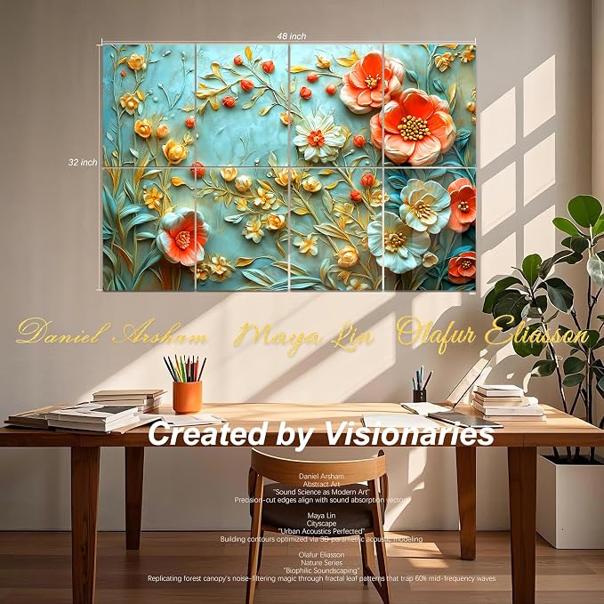Mollywell Art Acoustic Panels, Sound Proofing, Wall Decoration, Suitable - Image 2