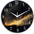 Black and Gold Modern Wall Clocks Battery Operated 12 Inch Silent Wall Clock by Constantplanet%E6%97%97%E8%88%B0%E5%BA%97