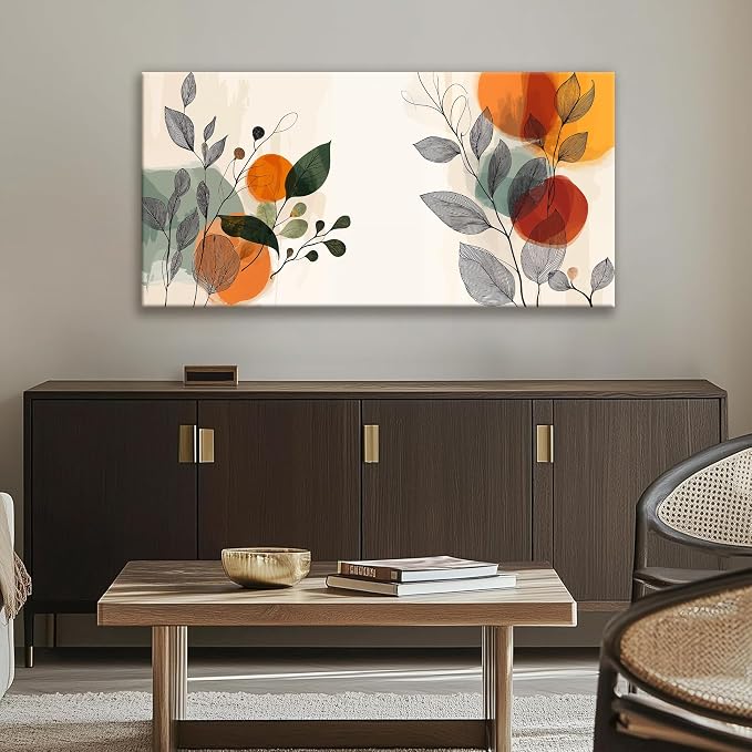 Suconvng Wall Art For Living Room Modern Boho Wall Art Decor Modern Aesthetic - Image 2