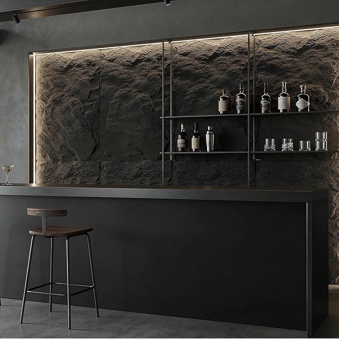 VooBang 4 Pack 3D Wall Panels, Lava Rock Molten Texture PU Wall Panels - Image 6