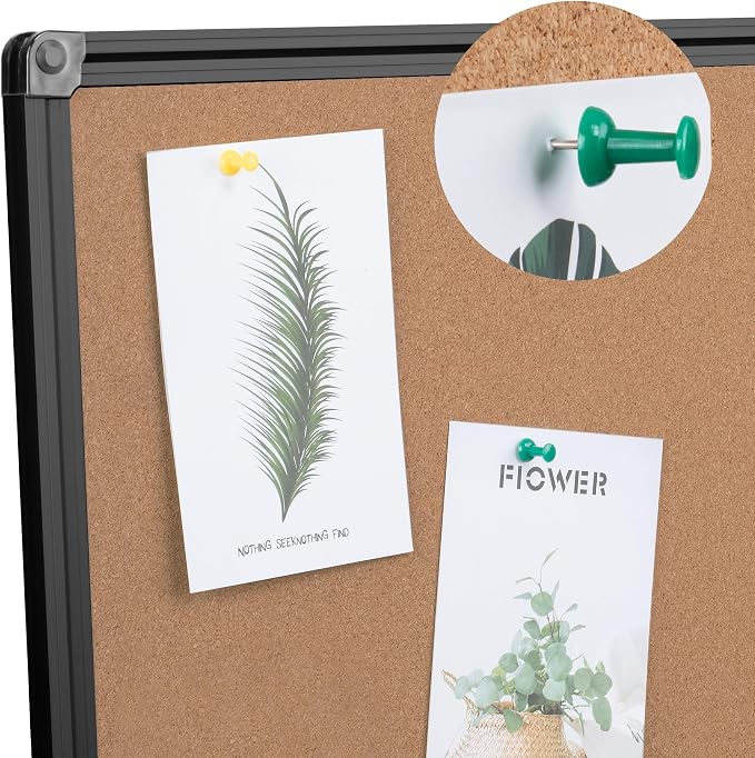 Extra Large Cork Bulletin Board 60" X 48", Foldable Notice Pin Board - Image 5