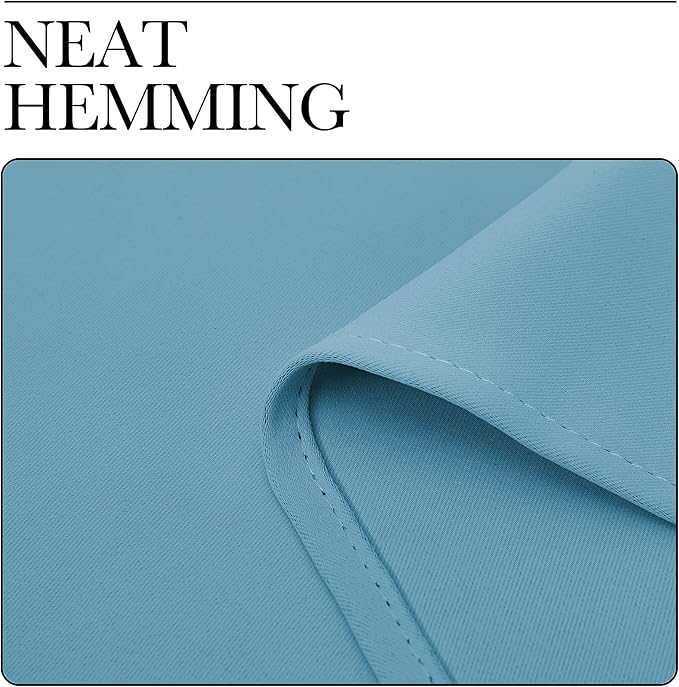 NICETOWN Window Curtains Blackout Drapes, Teal Blue, 1 Pair, 52 by 84-Inch - Image 6