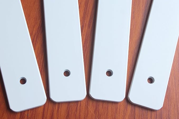 8 Pack - 10 inch White Hidden L Shelf Bracket Iron Floating Shelf Brackets - Image 6