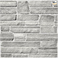 COMSTICKC Peel and Stick Faux Stone Wall Sticker Wall Panels, Not Real Stone by COMSTICKCDECOR