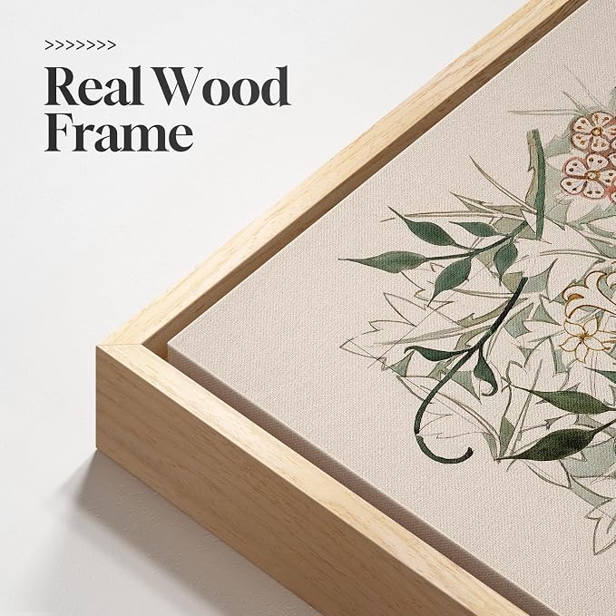 Framed Large William Morris Canvas Wall Art Set of 3, Vintage Nature Floral - Image 5