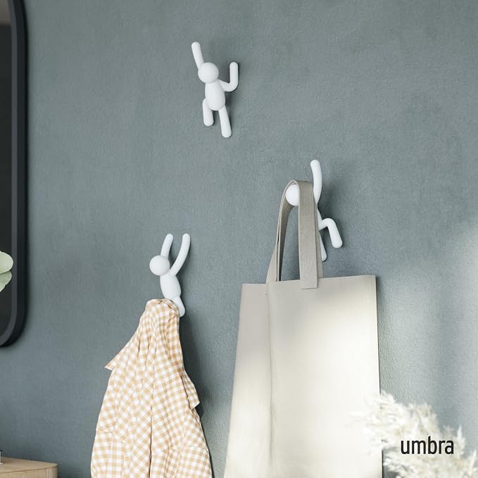 Umbra Buddy Wall Hooks – Decorative Wall Mounted Coat Hooks - Image 2