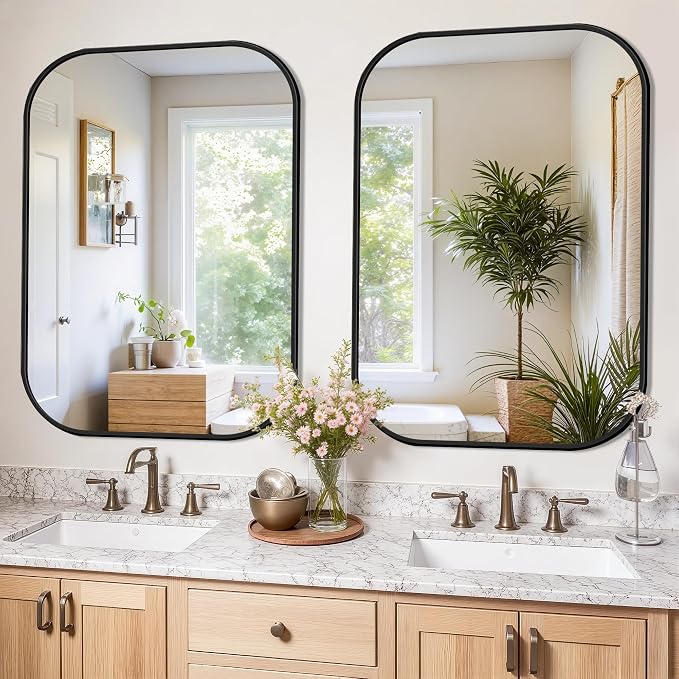 FICTOR Bathroom Vanity Mirror for Wall, 2 Pack 28" x 40" Rectangle Bathroom by FICTOR