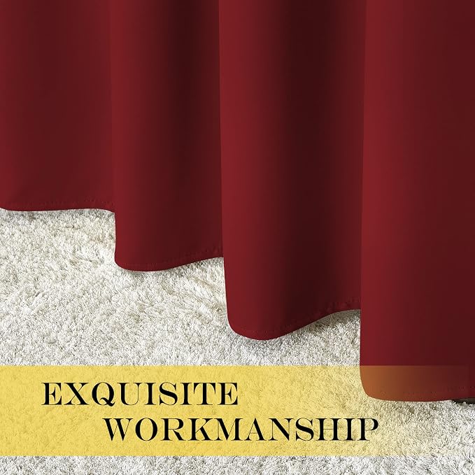 NICETOWN Sliding Door Window Treatment Blackout Patio Door Curtain Panels - Image 5