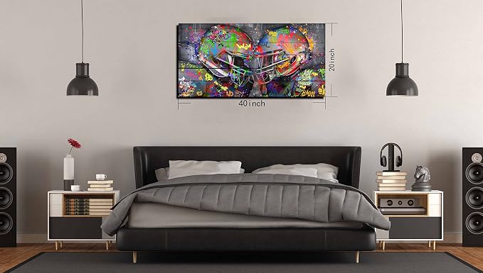 SIXTTART Graffiti Rugby Sports Posters Canvas Wall-Art - Image 7
