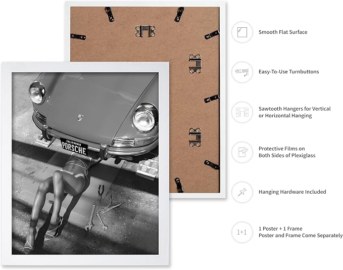 Poster Master Woman Under Classic Car Poster - Image 2