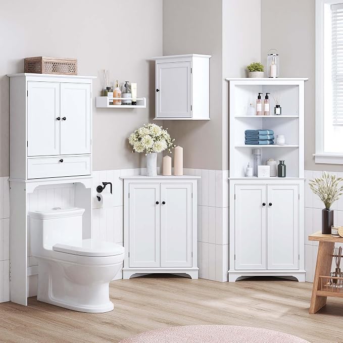 Spirich Small Bathroom Wall Cabinet, Wall Mounted Storage Cabinet, Medicine - Image 8
