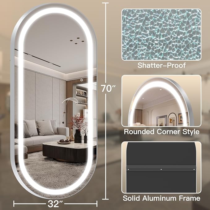 FENNIO 71" x 32" Large Wall Mounted Mirror - Image 4