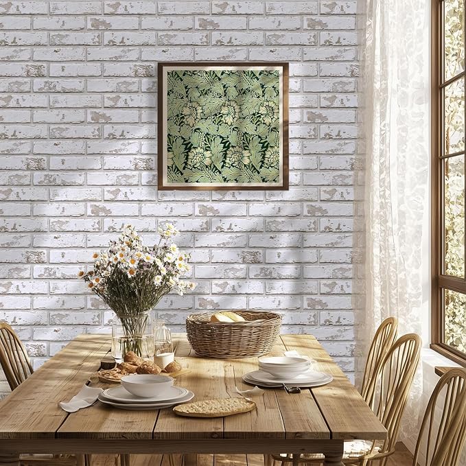 Commomy 3D Peel and Stick Brick, Ultralight Thin PVC Faux Brick Wall Panels - Image 6