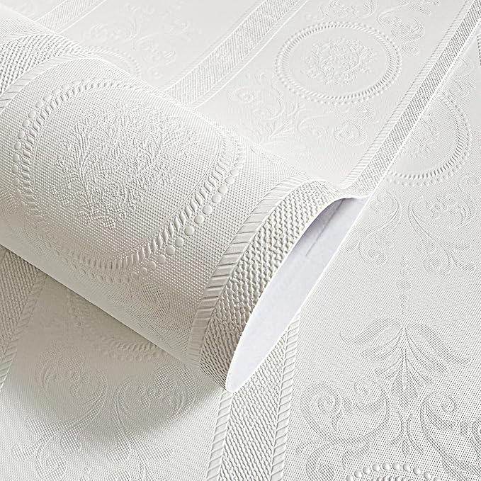 JiffDiff Wallpaper Peel and Stick Textured, 3D Embossed Wall Paper Stick on by wallpaper