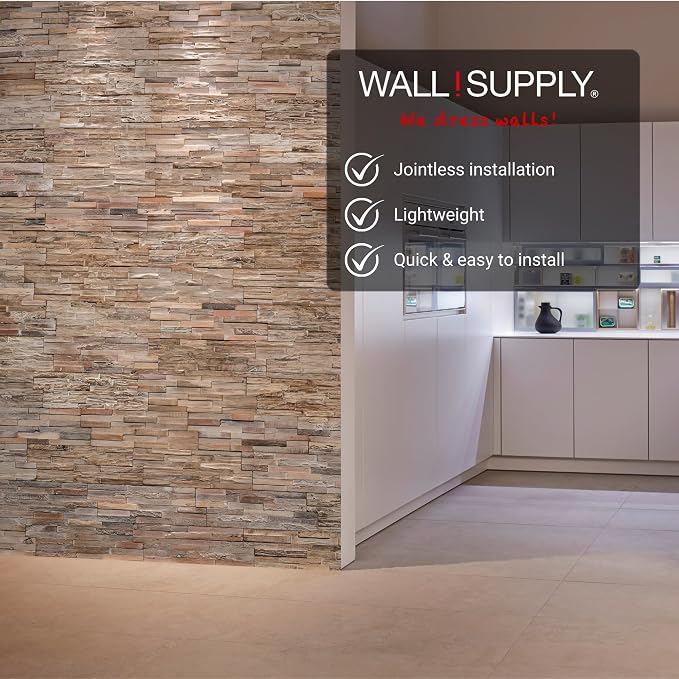 Wall!Supply 3D Wall Panels – Reclaimed Whitewash Asian Teak Wood – Home Decor - Image 3