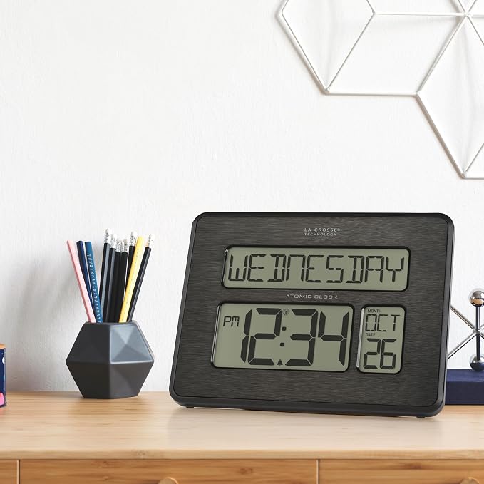 La Crosse Technology 513-1419C Atomic Digital Wall Clock - Image 6