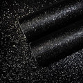CHIHUT Glitter Black Wallpaper 15.7''x100'' Peel and Stick Wallpaper Self by CHIHUT