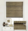 LazBlinds No Tools No Drill Cordless Bamboo Roman Shades, Custom Privacy Light by LazBlinds