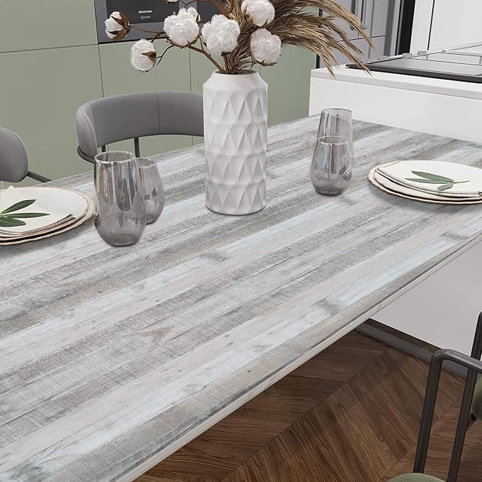 Wenmer Grey Wood Shiplap Peel and Stick Wallpaper - Image 4