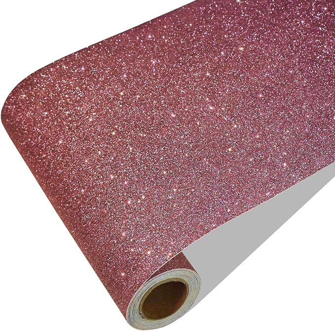 CRE8TIVE Glitter Wallpaper Border Peel and Stick Rose Gold Wallpaper Wall by CRE8TIVE