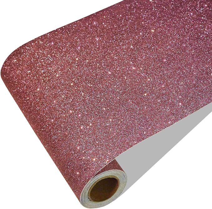 CRE8TIVE Rose Gold Wallpaper Border Peel and Stick Wall Border Fabric Glitter by CRE8TIVE