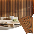 6 Pack Wood Panels for Wall, 47.24" x 12.79" Acoustic Wood Slat Wall Panel for by Vellorise