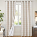 Lajode Linen Blackout Curtains for Living Room by Lajode