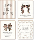 LARTSFRO Coquette Leopard Bow Jesus Wall Art Decor Posters, Y2K Cheetah Leopard by Unknown