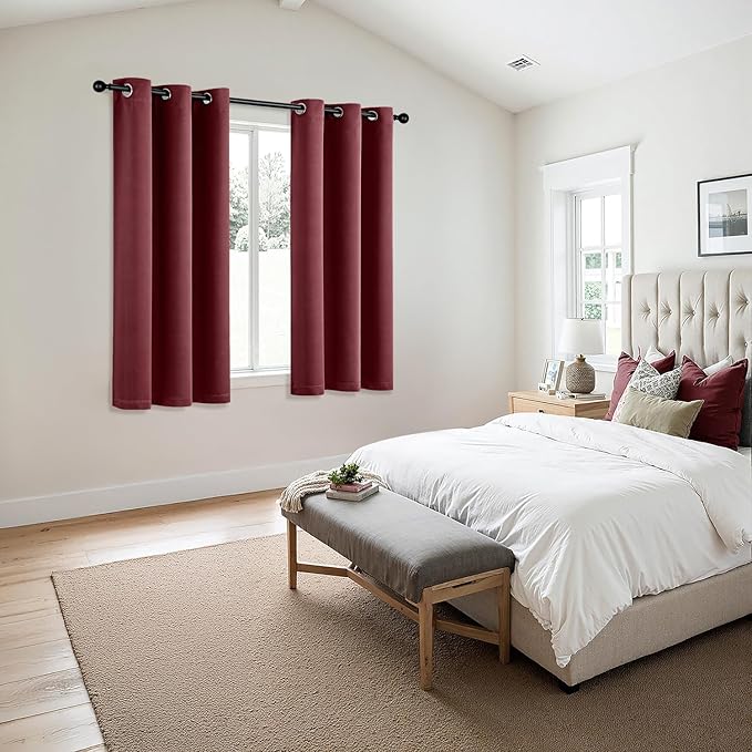 MIULEE Blackout Curtains for Bedroom Living Room 2 Panels, Thermal Insulated - Image 6