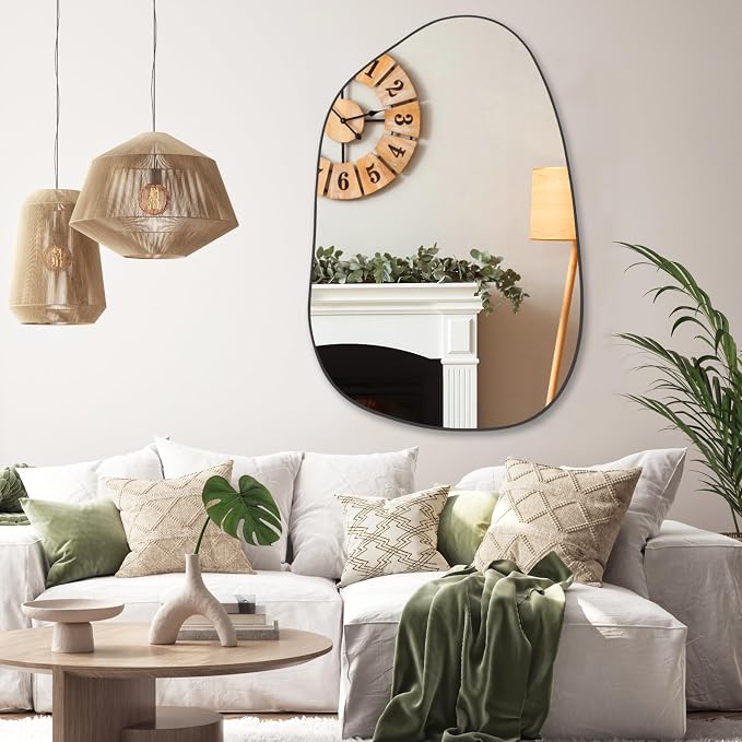 PERFNIQUE Irregular Wall Mirror Asymmetrical Mirror, Decorative Modern Wall - Image 4