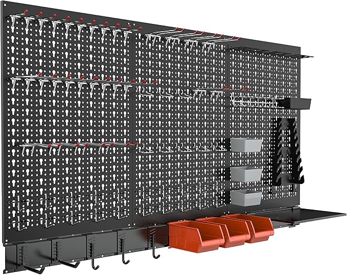 TORACK Metal Pegboard Wall Organizer System by TORACK