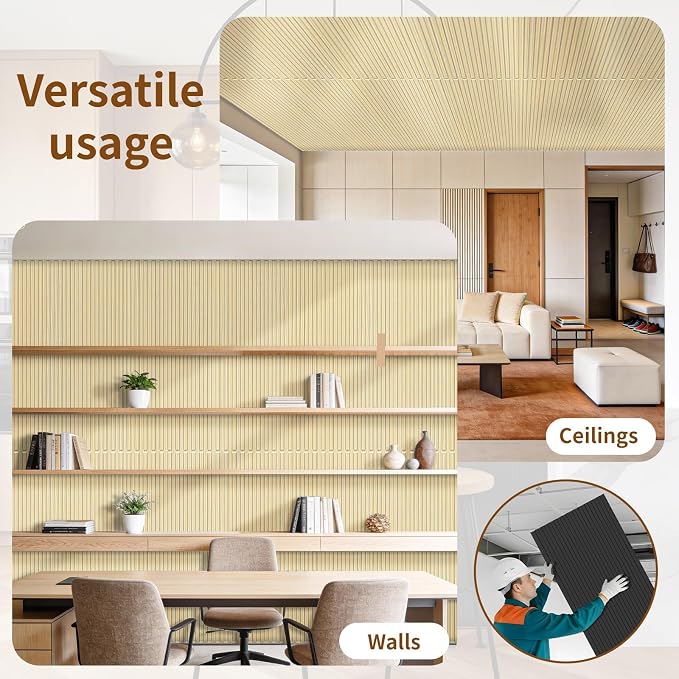RITOLLO 8-Pack PVC Slat Wall Panels - Image 7