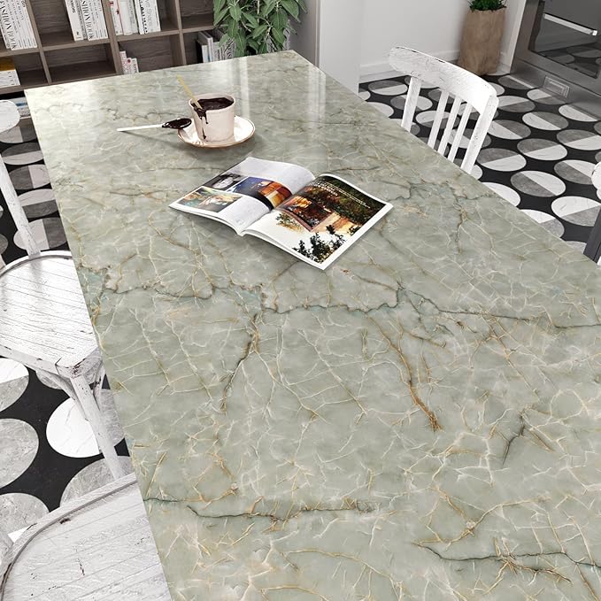 Marble Contact Paper for Countertops Waterproof Marble Wallpaper Peel and Stick - Image 3