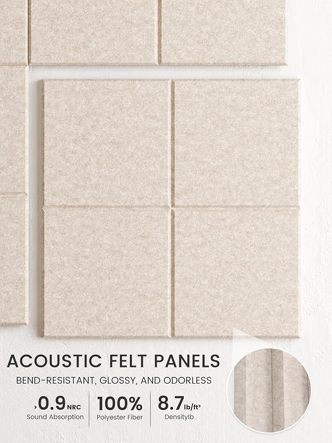 Bumusty Large Felt Bulletin Board, 30 Push Pins, 70 Adhesive Tabs - Image 3
