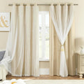 XiDi Curtains for Bedroom Decor Beige52/96/1 by Addsomecolortolife