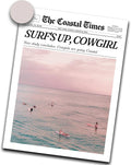 iHery Unframed Trendy Coastal Cowgirl NewsPaper Wall Art Prints, 12x16in Canvas by iHery