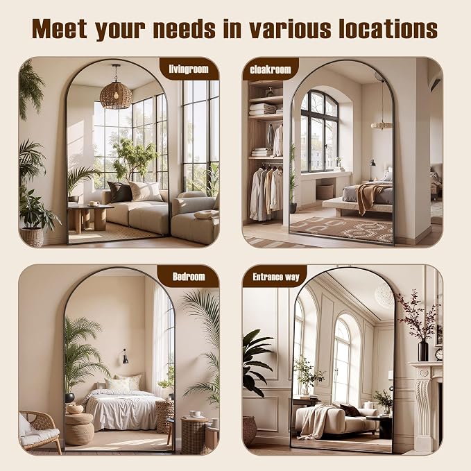 Full Length Mirror, Oversized Floor Mirrors, Leaning Free Standing Mirrors - Image 8