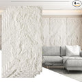 OUZUGIE 4 PCS Faux Stone Wall Panel 47.2’’ x 23.6’’ Interior Exterior Wall by OUZUGIE