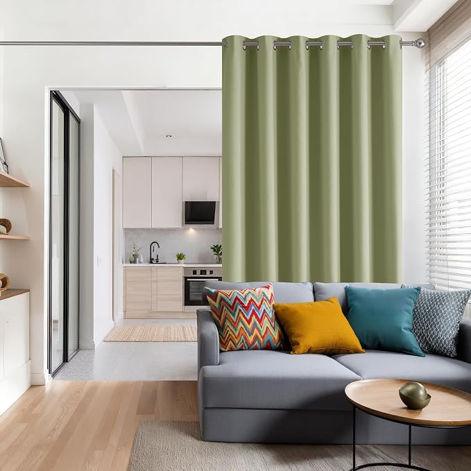 RYB HOME Blackout Thermal Insulated Curtains, Portable Curtain - Image 2