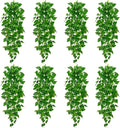 BLEUM CADE 8Pcs Fake Hanging Plants, 9 Branch Artificial Hanging Plant by BLEUMCADE