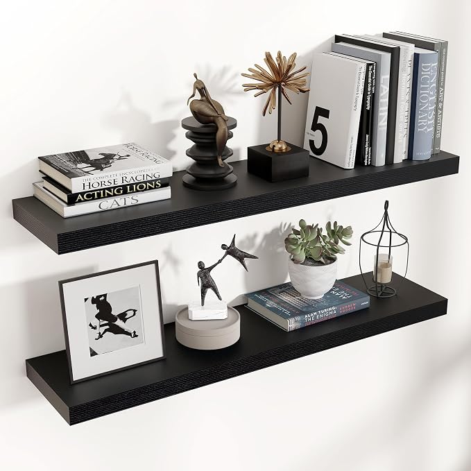 Venusmiles Floating Shelves for Wall 36 inch Long, Engineered Wood Wall Shelves by Venusmiles
